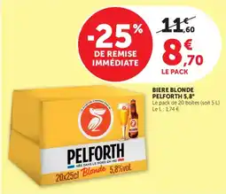 U Express PELFORTH Bière blonde offre
