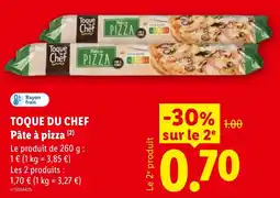 Lidl TOQUE DU CHEF Pâte à pizza offre