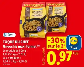TOQUE DU CHEF Gnocchis maxi format