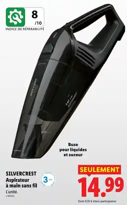 Lidl SILVERCREST Aspirateur à main sans fil offre
