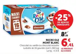 U Express RECRE OLE MONT BLANC offre