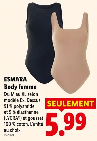 ESMARA Body femme