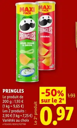 Lidl PRINGLES offre