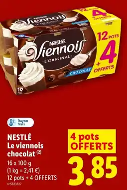 Lidl Nestlé Le viennois chocolat offre