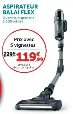 Hyper U Aspirateur balai flex offre