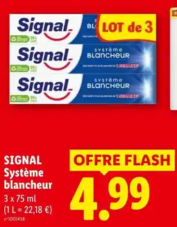 Lidl Signal Système blancheur offre