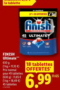 Lidl Finish Ultimate offre