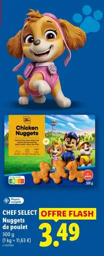 Lidl Chef select nuggets de poulet offre