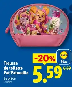 Lidl Pat'Patrouille Trousse de toilette offre