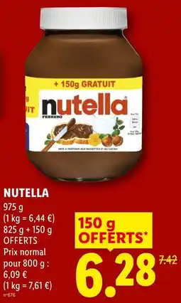 Lidl Nutella offre