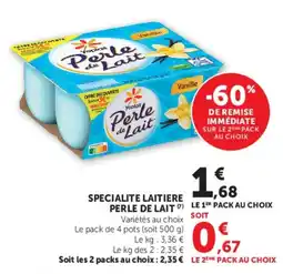 U Express Yoplait Perle de Lait offre