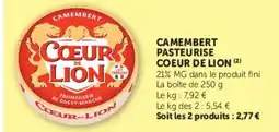 U Express Coeur de Lion Camembert offre