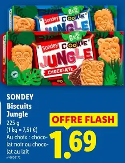 Lidl Sondey Biscuits Jungle offre