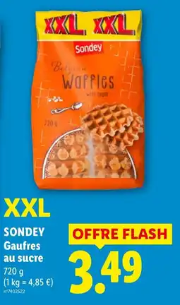 Lidl SONDEY Gaufres au sucre offre