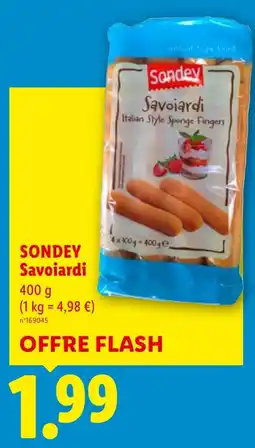 Lidl SONDEY Savoiardi offre