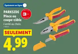 Lidl Parkside pince ou coupe-câble offre