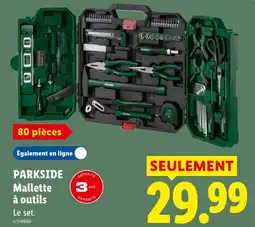 Lidl Parkside mallette à outils offre