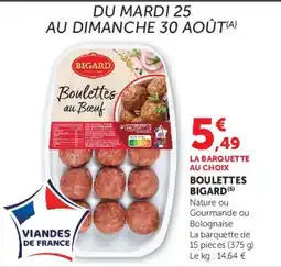 U Express BIGARD Boulettes au Bœuf offre