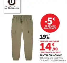 Hyper U U Collection PANTALON HOMME offre