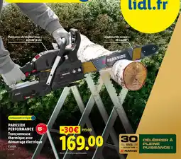 Lidl PARKSIDE Tronconneuse thermique avec démarrage électrique offre