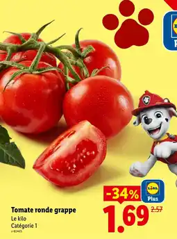 Lidl Tomate ronde grappe offre