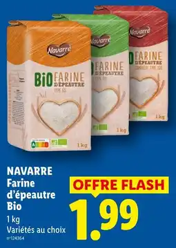 Lidl Navarre Farine d'épeautre Bio offre