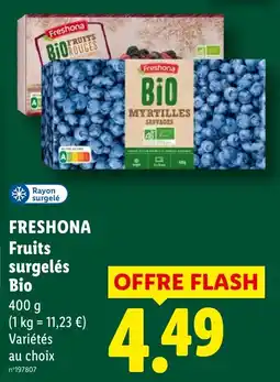 Lidl Freshona Fruits surgelés Bio offre