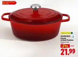 Lidl SILVERCREST Cocotte en fonte Premium offre