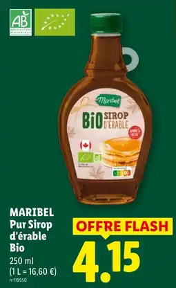 Lidl Maribel Pur Sirop d'érable Bio offre