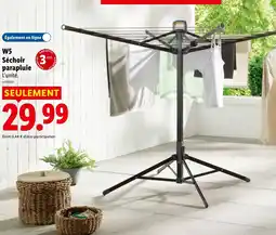 Lidl W5 Séchoir parapluie offre