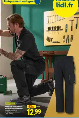 Lidl PARKSIDE PERFORMANCE Pantalon de travail homme offre