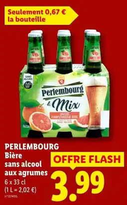 Lidl Perlembourg Bière sans alcool aux agrumes offre