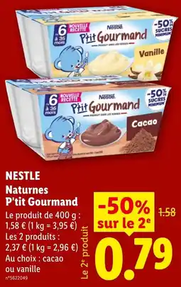 Lidl Nestle P'tit Gourmand offre