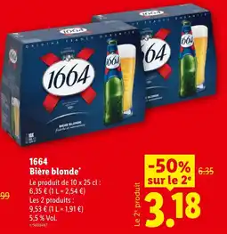 Lidl 1664 Bière blonde offre