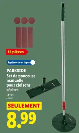 Lidl PARKSIDE Set de ponceuse manuelle pour cloisons sèches offre