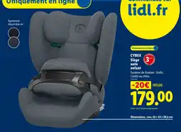 Lidl Cybex siège auto enfant offre
