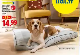 Lidl ZOOFAIRI Coussin pour chien été-hiver Premium offre