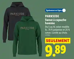 Lidl PARKSIDE Sweat à capuche homme offre