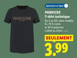 Lidl PARKSIDE T-shirt technique offre