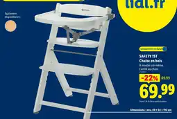 Lidl SAFETY 1ST Chaise en bois offre