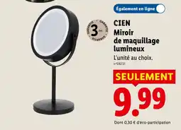 Lidl CIEN Miroir de maquillage lumineux offre