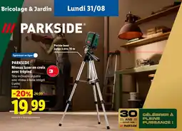 Lidl PARKSIDE Niveau laser en croix avec trépied offre