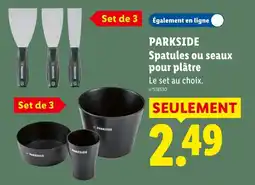 Lidl PARKSIDE Spatules ou seaux pour plâtre offre