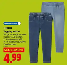 Lidl LUPILU Jegging enfant offre