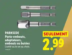 Lidl PARKSIDE Porte-embouts, adaptateurs, embouts ou butées offre