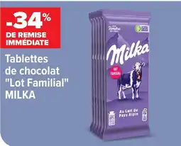 Carrefour Market Milka tablettes de chocolat offre