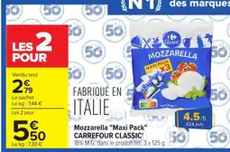 Carrefour Market Carrefour Classic Mozzarella offre
