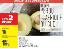 Carrefour Market Avocat offre