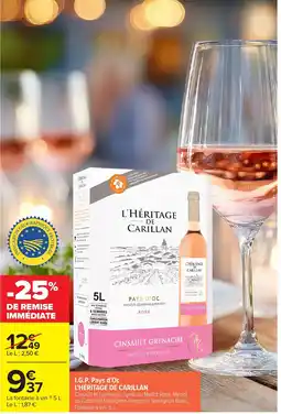 Carrefour Market L'HÉRITAGE DE CARILLAN offre