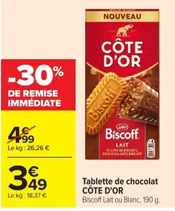 Carrefour Market CÔTE D'OR Biscoff offre